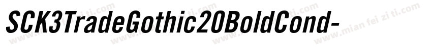 SCK3TradeGothic20BoldCond字体转换