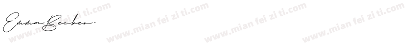 EmmaBecker字体转换