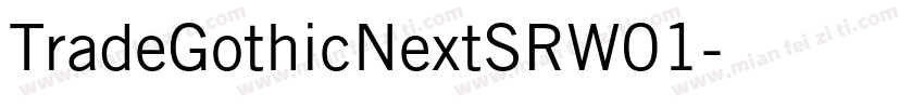 TradeGothicNextSRW01字体转换
