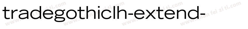 tradegothiclh-extend字体转换