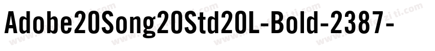 Adobe20Song20Std20L-Bold-2387字体转换