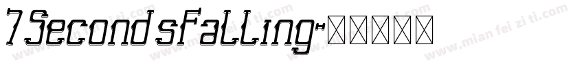 7SecondsFalling字体转换