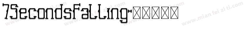 7SecondsFalling字体转换