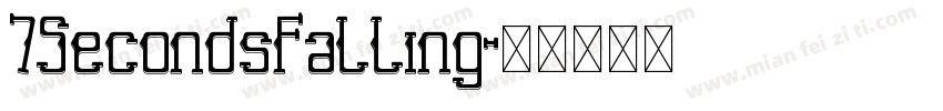 7SecondsFalling字体转换