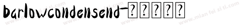 barlowcondensend字体转换