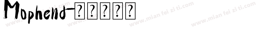 Mophend字体转换