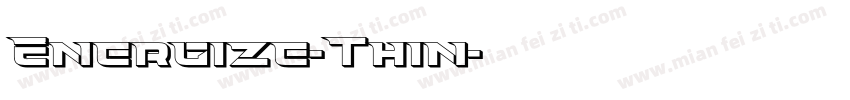 Energize-Thin字体转换