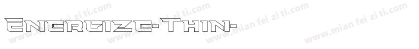 Energize-Thin字体转换