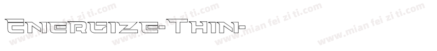 Energize-Thin字体转换