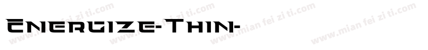 Energize-Thin字体转换