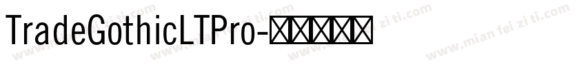 TradeGothicLTPro字体转换
