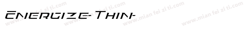 Energize-Thin字体转换