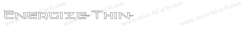 Energize-Thin字体转换