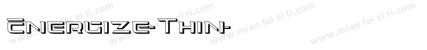 Energize-Thin字体转换