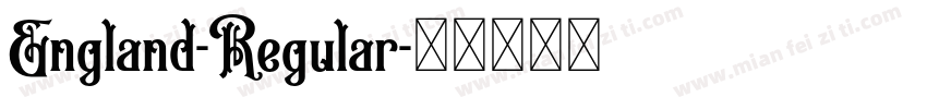 England-Regular字体转换