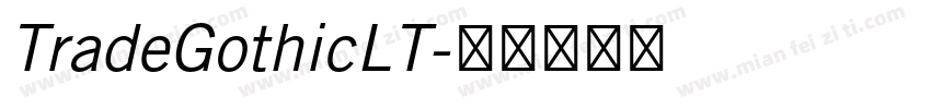TradeGothicLT字体转换