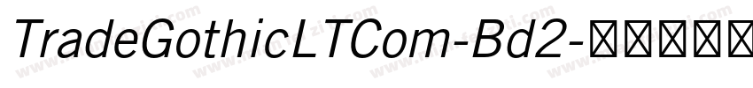 TradeGothicLTCom-Bd2字体转换