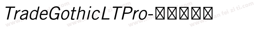 TradeGothicLTPro字体转换