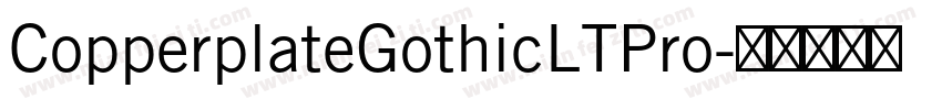 CopperplateGothicLTPro字体转换