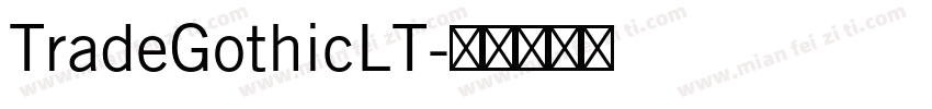 TradeGothicLT字体转换