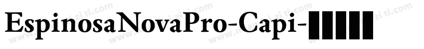 EspinosaNovaPro-Capi字体转换