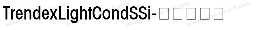 TrendexLightCondSSi字体转换