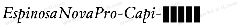 EspinosaNovaPro-Capi字体转换
