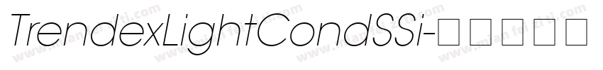 TrendexLightCondSSi字体转换