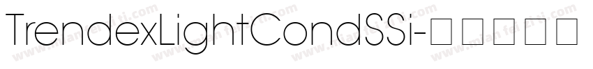 TrendexLightCondSSi字体转换