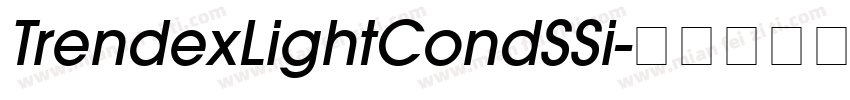 TrendexLightCondSSi字体转换