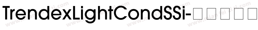 TrendexLightCondSSi字体转换