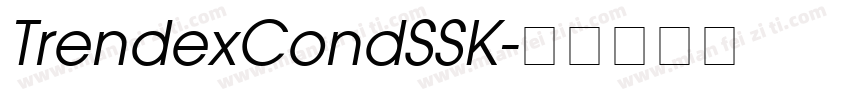 TrendexCondSSK字体转换