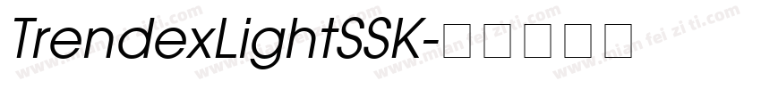 TrendexLightSSK字体转换
