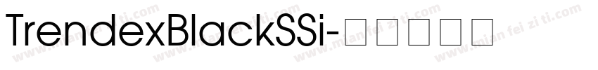 TrendexBlackSSi字体转换