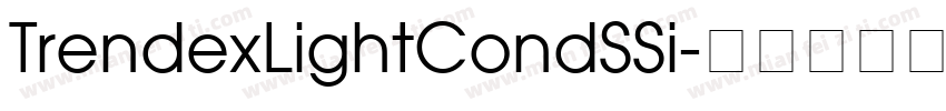 TrendexLightCondSSi字体转换