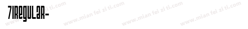 字魂71regular字体转换