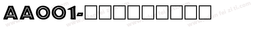 aa001字体转换
