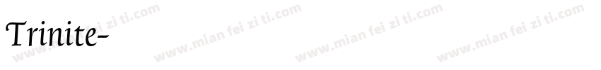 Trinite字体转换