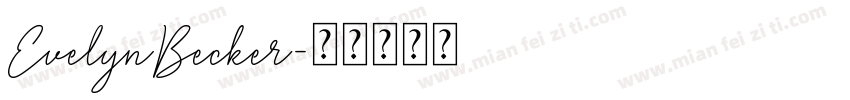 EvelynBecker字体转换