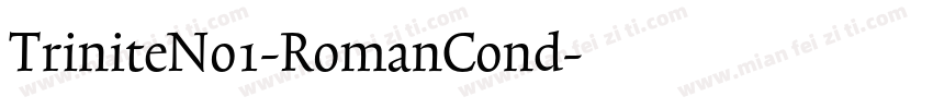 TriniteNo1-RomanCond字体转换