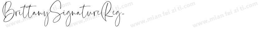 BrittanySignatureReg字体转换