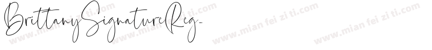 BrittanySignatureReg字体转换
