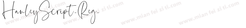 HanleyScript-Reg字体转换