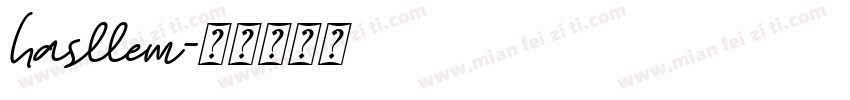 hasllem字体转换