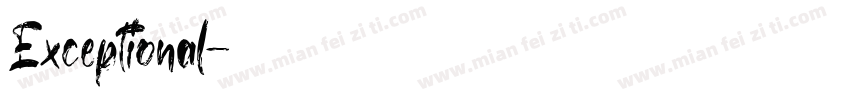 Exceptional字体转换