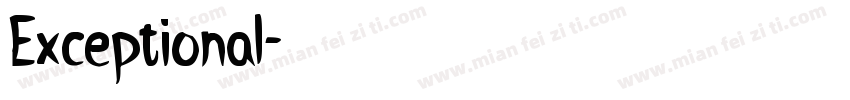 Exceptional字体转换