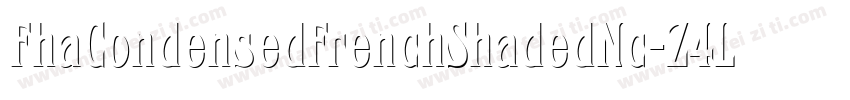 FhaCondensedFrenchShadedNc-Z4LK字体转换