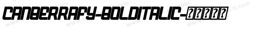 CanberraFY-BoldItalic字体转换