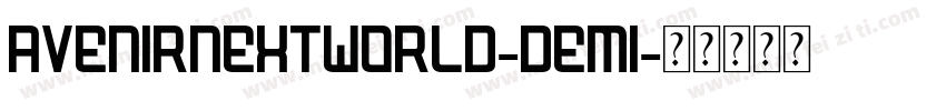 Avenirnextworld-Demi字体转换