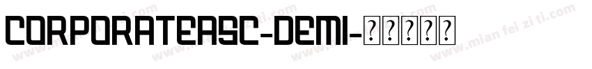 CorporateASC-Demi字体转换